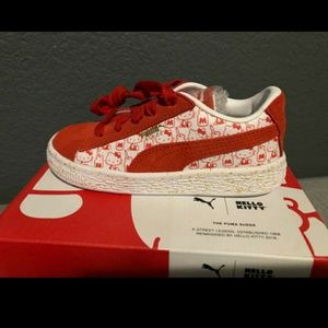 Red and white Pumas